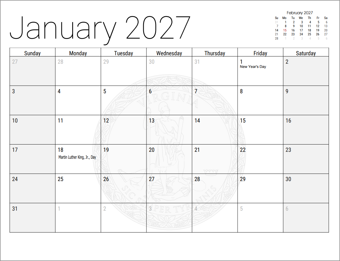 Wall Calendar
