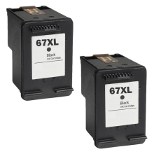Renewable HP 67XL 2/Pack Black Ink