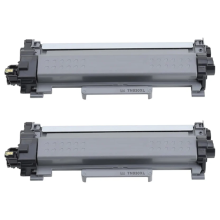 Renewable Brother TN 830XL 2/Pack High Yield Black Toner Cartridges (TN830XLD)